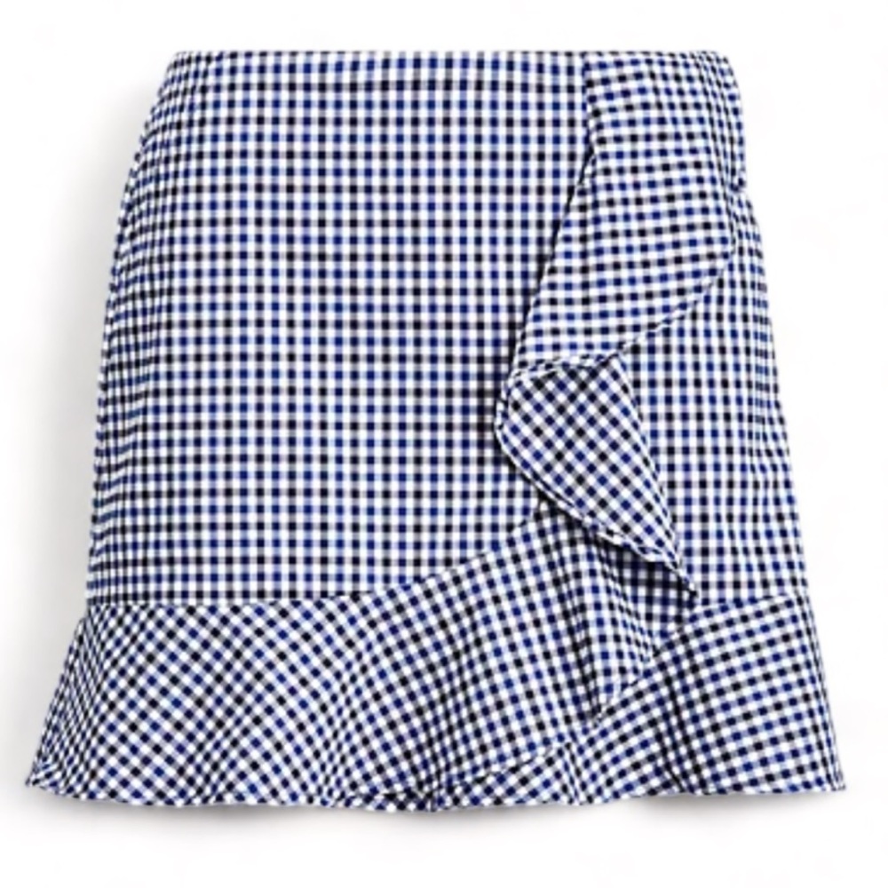 Ralph Lauren Golf Women’s Flounce Gingham Golf Skort Blue Black White Sz 2‎ NEW